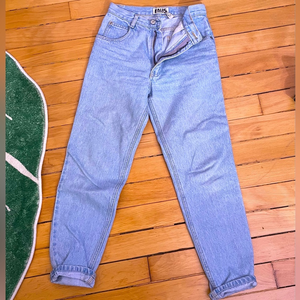 Vintage 90s Falls Creek Light Wash High Waisted Straight Leg Jeans